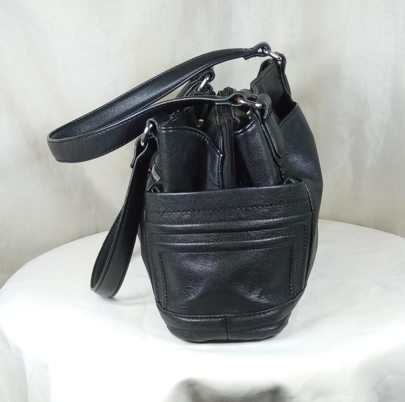 Rossetti Courte Black Fax Leather Satchel Shoulder Bag - Picture 12 of 16